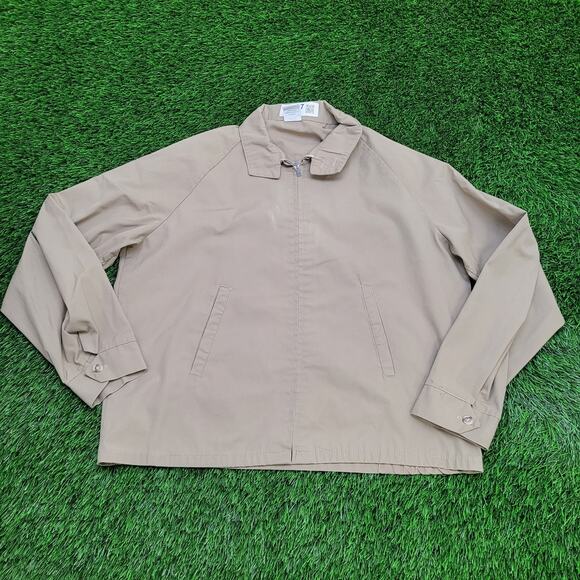 Vintage Sportsmaster Jacket Large 24x25 Beige - Picture 1 of 14